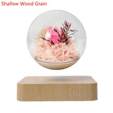 Magnetic Rose Levitation Lamp Creativity Floating Glass LED Bulb Home Office Decoration Magnetic Levitation Night Light Ornament