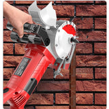 Slotting Electric Wall Chaser Groove Cutting hine Dustproond Laser Sighting with 5 PCS Saw Blades