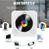 Portable Bluetooth Desktop CD Player for Home Timer Built-in HiFi Speakers with LCD Screen Display Boombox FM Rad