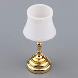 1/12 Miniature Dollhouse Table With Light- LED Mini Lamp For Dolls House Furniture Decor