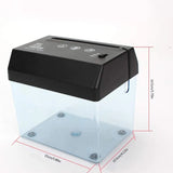 USB Electric Dual-Use Mini Shredder Small Bill Letter Document Invoice Desktop A6 Paper Smashing hine