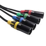 1 Pair Extender 3-Pin Multi Network Stage, XLR Male And Female Cable Stage Audio RJ45