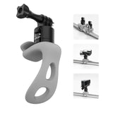 Sports Camera Strap Silicone Wrap Band Bike Motorcycle Handlebar QR Mount 2Level for GoPro Hero 12/11/10 DJI OSMO Insta360 X4/X3