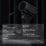 130000 Rotary Gun Turbo Jet Electric POWERFUL BLOWERS Handheld Violent Fan Car Wash Snow Removal Air Dryer no battery