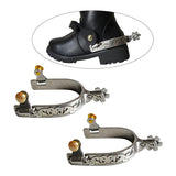 2 Pieces Horse Cowboy Spurs for Compeon Training Riding Equestrian
