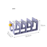 Acrylic Desktop Book Stand High Color Value Textbook Storage Holder Bookshelf Dividers File Organizer For School Office Supplies