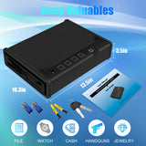 Portable Biometric Boxes Personal Gun with Finger Print Password Key Unlock Safe for Guns Valuables