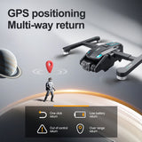 S188 Professional Drone 8K HD Dual Camera 5G GPS Wifi Obstacle Avoidance Brushless Foldable Quadcopter RC Distance 5KM Dron Toys