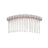 1PC Pearl Hair Comb Rhinestone Inlay Headdress Alloy Insert Comb Bridal Hair Accessories Hair Decoration