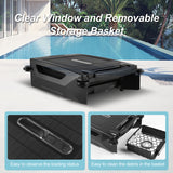 Solar Powered Cordless Robotic Cleaner with Dual Charging Auto Obstacle Avoidance Escape Function Pool Skimmer Robot