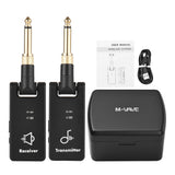 WP-8 Wireless Transmission System Electric Receiver & Transmitter Built-in Battery with Charging Box for Guitar Bass