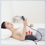 Electric Waist Massager - Lumbar Vibration Cushion for Pain Relief. Heating Health Care Relax Traction Therapy. Airbag Back Body Massage
