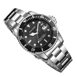 PINTIME Men Watch Fashion Brand Quartz Waterproof Wristwatch Rotatable Bezel Magnified Date Window Sport Casual Reloj Hombre Hot