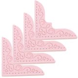 4pcs Small Pu Book Corners Album Corner Protectors Decorative Book Corner Guards Album Corner Protectors Books Corner Guard