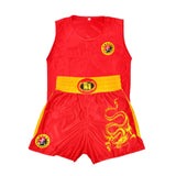 Adult Children Shorts Fight Wushu Sanda Suit for Kids Shirt Training Compeon Muay Thai Bo Uniform