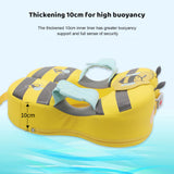 Mambobaby Non-Inflatable Waterproof Swimming Ring - Kids Swim Trainer for 3-72 Months Baby Girls