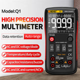 Q1 Digital Multimeter 9999 Count Analog Tester True RMS Multimetro DIY Transistor Capacitor Multifunctional LCR Meter