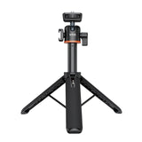 VRIG TP-06 Selfie Stick Tripod Stand Aluminum Alloy 1/4" Cold Shoe Mount Rotatable Ballhead 55cm 1.5kg Load for Live Streaming