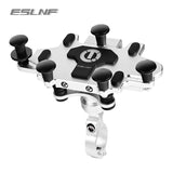 ESLNF Cellphone Aluminum Alloy Bike Mobile Phone Holder Bracket 360°Adjustable Installation Cycg Accessories