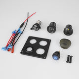 4 in 1 Panel Type-c PD C QC3.0 USB Voltmeter & Cigarette Lighter Socket Waterproof Switch for Truck Car Marine Boats