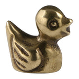 Brass Duck Figurine Copper Mini Animal Chinese Brass Animal Figurines Mini Duck Tea Pet Artware Decoration for Wedding Party Anniversary Day