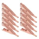 10pcs Metal Alligator Clips - Spring Clamps Small Size for Temporary Electrical Connections, Ideal for Soldering and Testing Wires