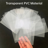 100/50 SheetsClear PVC Flexible Transparent Plastic Sheet for DIY Projects Scrapbooking Handmade Shaker Cards Cover Album Photo