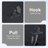 2Pcs Emergency Handle Quickly Open Rear Door nical Unlock Puller Button for Tesla Model 3 Highland 2024 Accessories