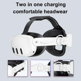 Adjustable 6000mAh Rechargable Battery Head Strap Accessories Comfortable for Meta Quest 3 VR Headset