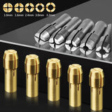 10PCS Mini Chuc Drill 1.0mm-3.2mm Adapter 4.3 Shank Micro Collet Chuck For Dremel Accessories