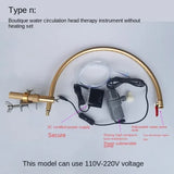 Hair salon shampoo and flushing bed, mobile water circulating head therapy device