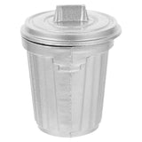 Mini Trash Can Dollhouse Trash Can Galvanized Plant Pot Home Accessories Trash Can Bucket Garbage Pail For Mini House Ornaments Toy