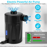 Electric Pump Portable Wireless Compressor Iator/Deflator Pumps for Iatable Cushions Air Beds Boat Swimming Ring