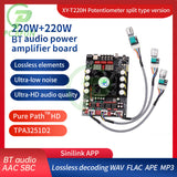 XY-T220H 220W * 2 Fever Level Lossless BT Audio Amplifier Board Module Stereo High And Low Frequency Adjustment Tpa3251