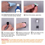 100Pcs Adhesive Clips Management Wire Clamps Cable Tie Holder for Car, Office and Home