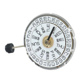 For 2836-2 Dual-Calendar Fully Mechanical Movement, Automatic Winding with Day-Calendar Watch Heart (White)