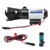 RV Waste Pump 12V Fluoroplastic Alloy 4 Blades High Safety Easy Control RV Macerator Pump for RV Kitchen Toilet