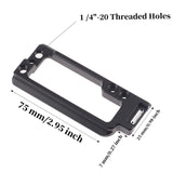 Vertical Shot L Plate Dslr Camera Handle Quick Release L Plate Mount Bracket for Sony A7M4/ A7S3/ Z6 Stabilizer Vertical Racquet