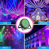 3W*60 RGB Stage Light party wedding disco lights dmx 512 sound control dj ballroom club stage lamp 3 in 1 par light
