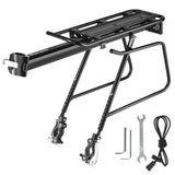 Aluminum Alloy MTB Quick Release Bicycle Cycle Shelf Strong Load-Bearing Bike Rear Rack 140kg Load