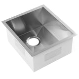 Camper Hand Wash Basin Large Capacity RV Rectangular Sink Easy To Install 304 Stainless Steel with Soundproof Pad for Motorhome