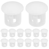 100pcs Screw Hole Plugs Screw Plastic Covers Furniture Hole Plug Assortment For Locking Hole Tube Furniture Cabinet White