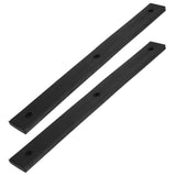 2pcs Multi-Functional Rubber Pads With Steel Inserting Plate Non-Slip Rubber Pads Shock Absorbing Cushion For Glass Shelves And Transport Protection