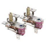 2pcs Adjustable Thermostat Control For Electric Heating Equipment High-Efficiency Temperature Controller Replacement Part For Electric Heater Temperat