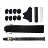 Pocket Saxophone with Reeds, Carrying Bag,Pads, Cleaning Cloth Lightweight Portable Mini Sax Woodwind Instrument Adult