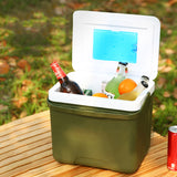 Refrigerator 13L Fresh-Keeping Incubator Large Capacity Food Storage Box Cooler Car Ice Bucket Camping BBQ Equipment