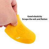 1pc Oval Scraper Putty Knife Plastic Car Paint Hand Tool Rubber Material Random Color