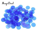 100Pcs/Lot Translucent Bingo Chip 3/4 Inch Class Math Games Educational Toys for Children Kids Classroom Party Supplies