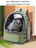 Cats Travel Bag Breathable Space Capsule Backpack Oxford Cloth Transparent Cover Waterproof Pet Carrier Supplies