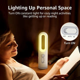 1PC light with motion sensor, rechargeable portable LED night light, suitable for bedrooms, bathrooms, and children's rooms